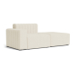 Preview: Norr11 RIFF Sofa, Right Arm + Ottoman