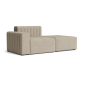 Preview: Norr11 RIFF Sofa, Right Arm + Ottoman