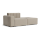 Preview: Norr11 RIFF Sofa, Right Arm + Ottoman