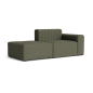 Preview: Norr11 RIFF Sofa, Left Arm + Ottoman