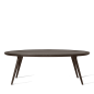 Mobile Preview: Mater Accent Oval Lounge Table, weiss