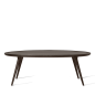 Preview: Mater Accent Oval Beistelltisch grau