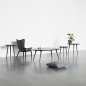 Preview: Mater Accent Oval Beistelltisch grau