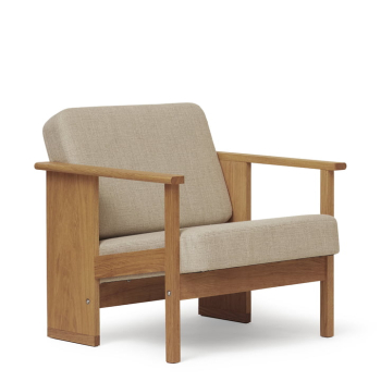 Form & Refine Block Lounge Chair Oak