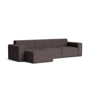 Norr11 RIFF Sofa, Three Seater with Chaise Lounge Right (Left Arm, Center, Chaise Longue Right)