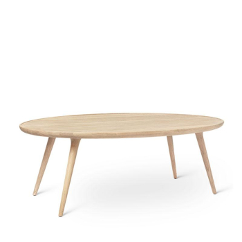 Mater Accent Oval Lounge Table, weiss
