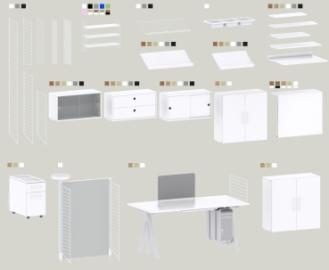 String Pocket Regal weiss