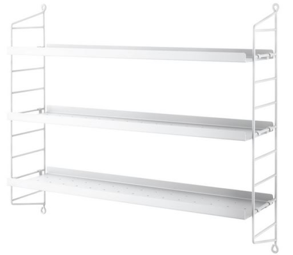 String Pocket Metall weiss