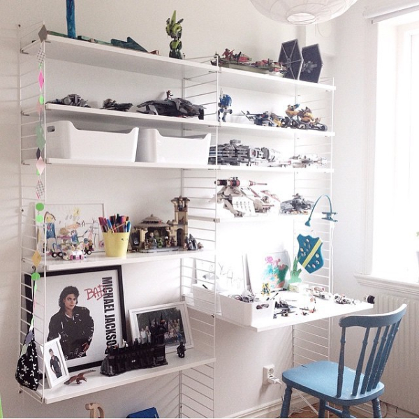 String Pocket Regal weiss