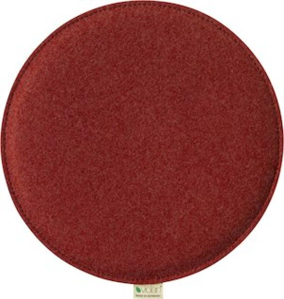 Sitzkissen rund cherryred